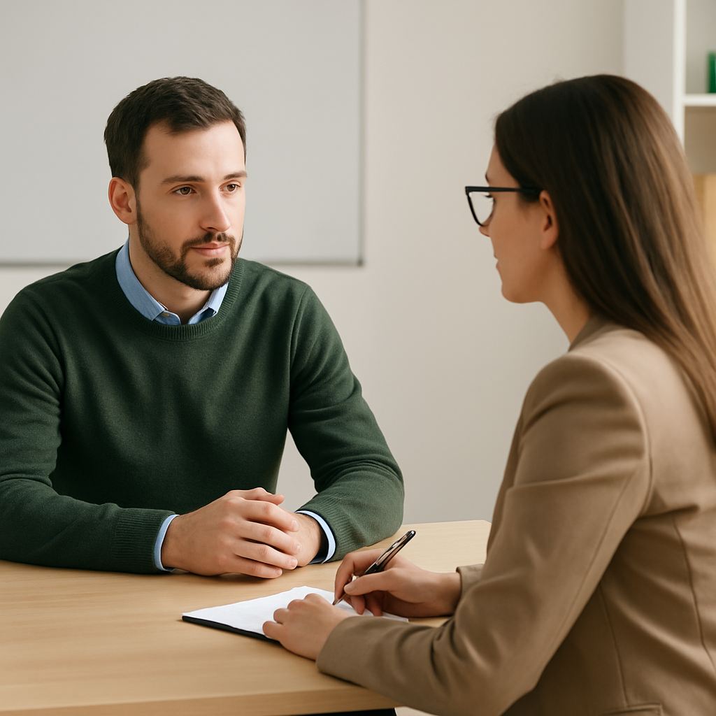 Sessione di feedback individuale tra docente e partecipante